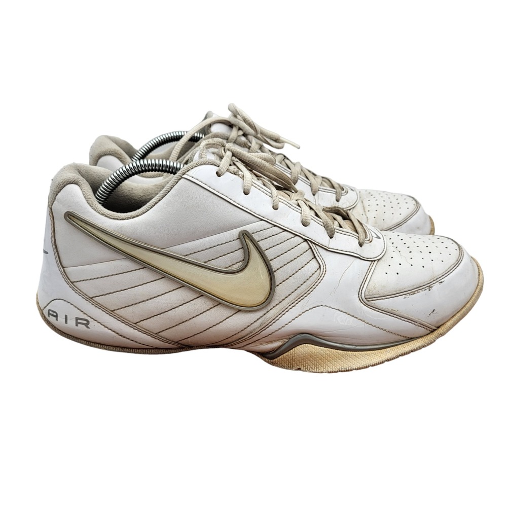 Nike Air Baseline Basketball Shoes Mens 13 Low 386240-111 White Sneakers